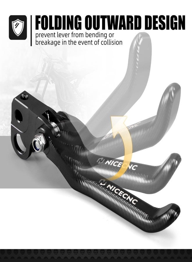 NICECNC Brake Levers Folding Front Rear Brake Levers Compatible with Surron Light bee X/S/ L1E Motorcycle Aluminum CNC Brake Lever Compatible with Segway X160 X260 See Fitment - Image 4